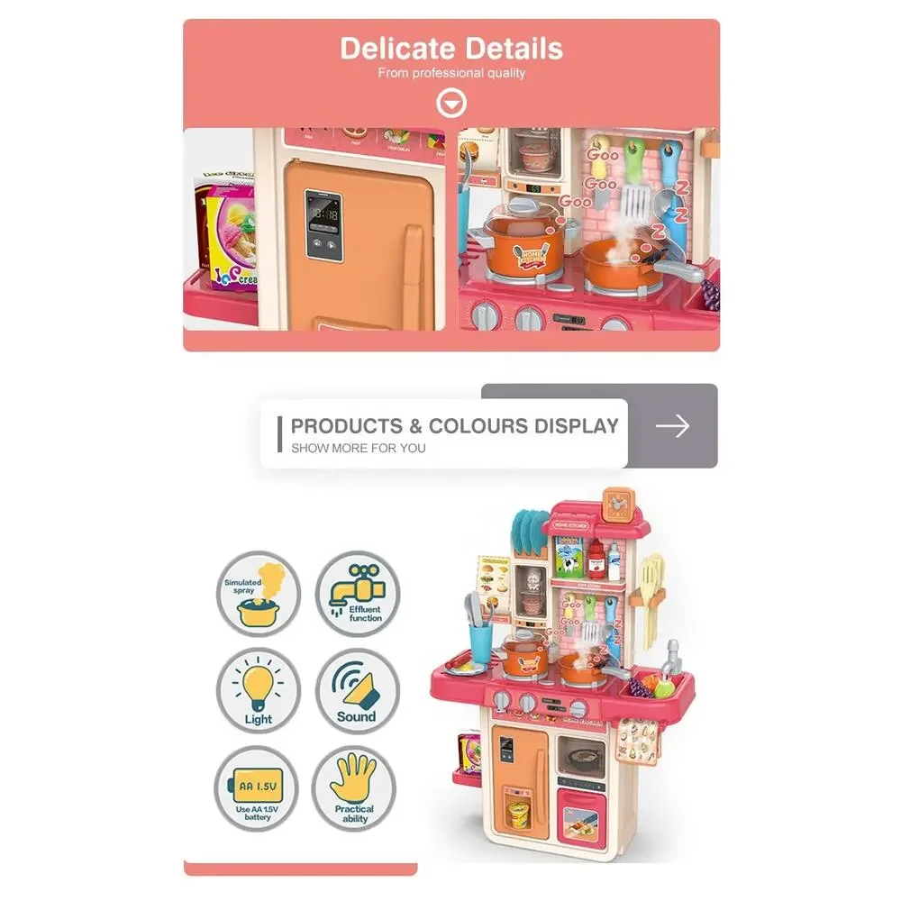 Toy Cooking Pretend Play Kitchen Play Set